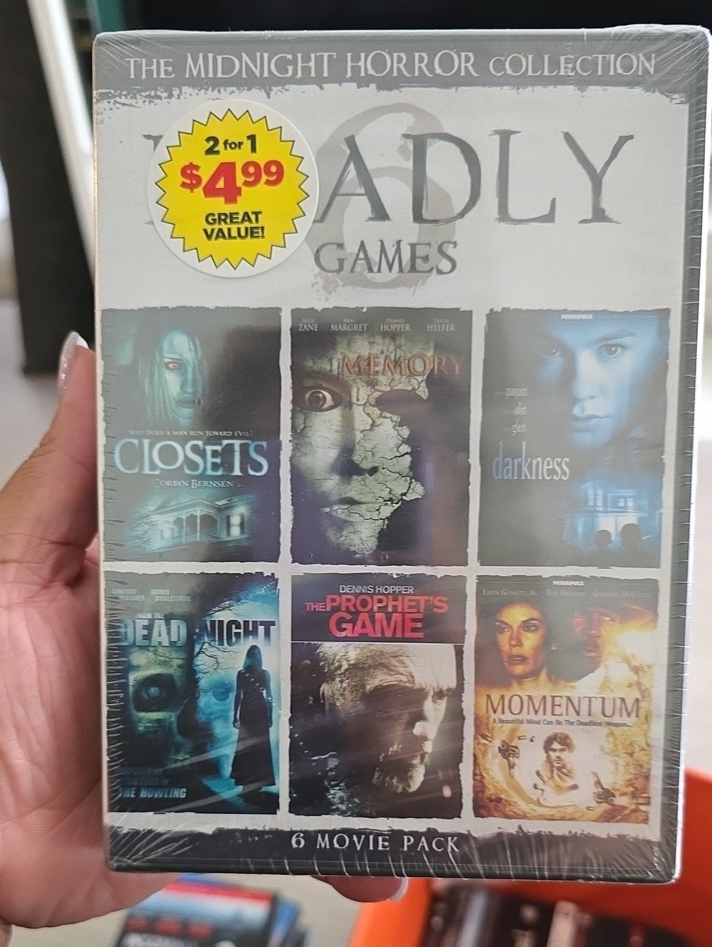 Deadly Games 8-Movie Horror Collection - Black/Blue